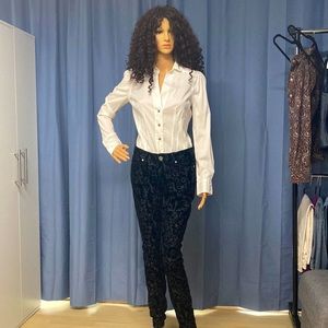 Authentic Armani Exchange Fitted White Button-down Shirt